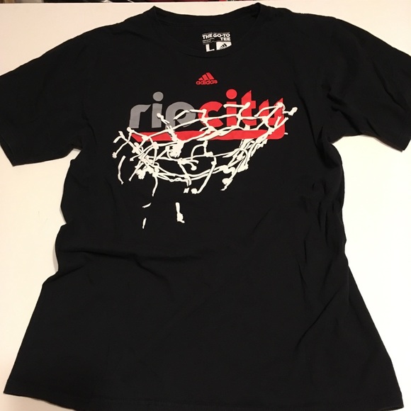 Adidas Rip City Tee Shirt Portland Oregon Blazers - Picture 8 of 8